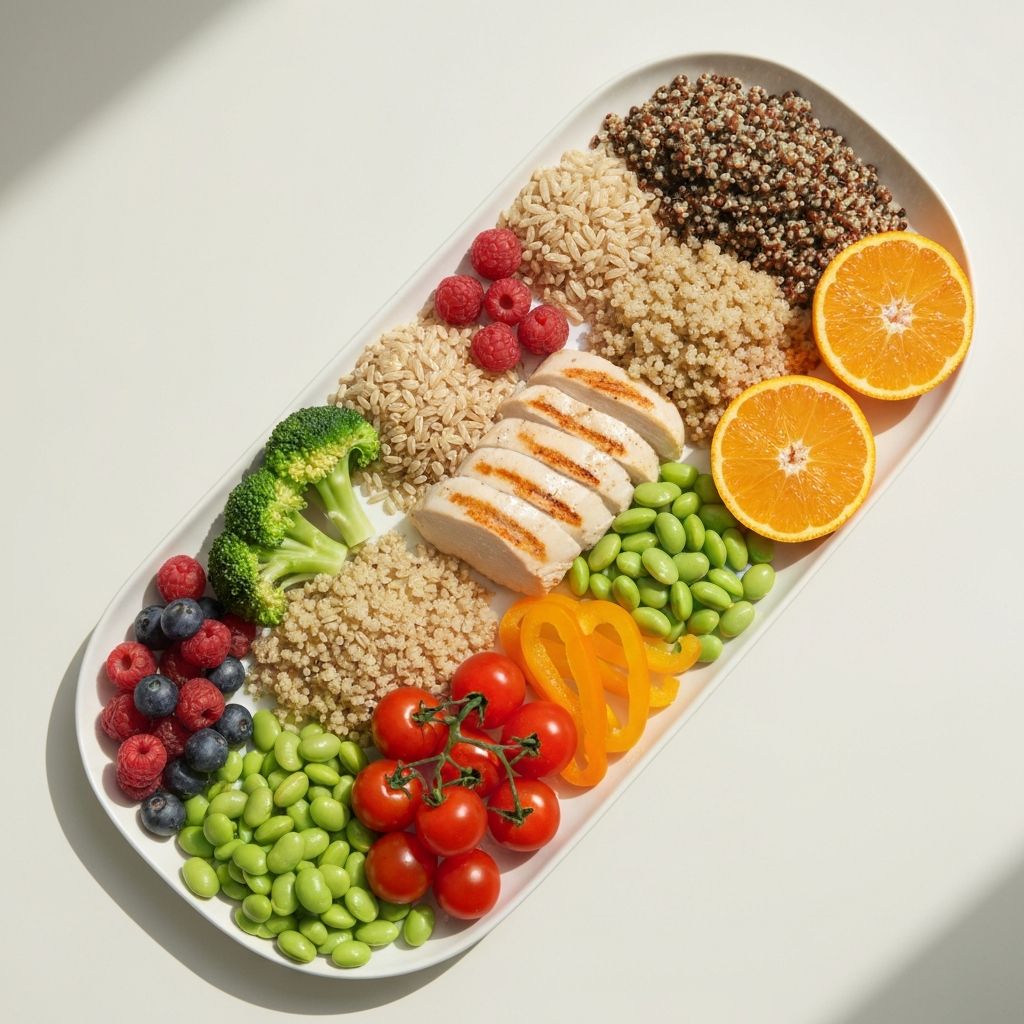 Zbilansowane porcje jedzenia